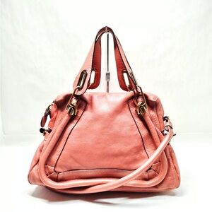 Chloe Paratay Mauve Pink Leather Handbag